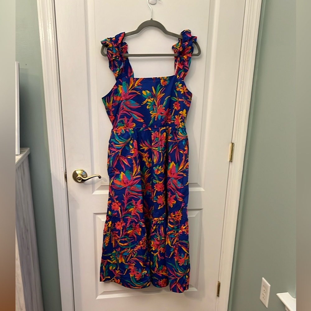 NWT JCrew Floral print maxi dress 10 - Picture 2 of 8
